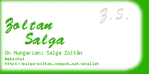 zoltan salga business card